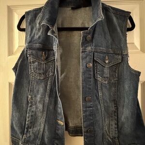 Ana Denim Sleeveless Vest
